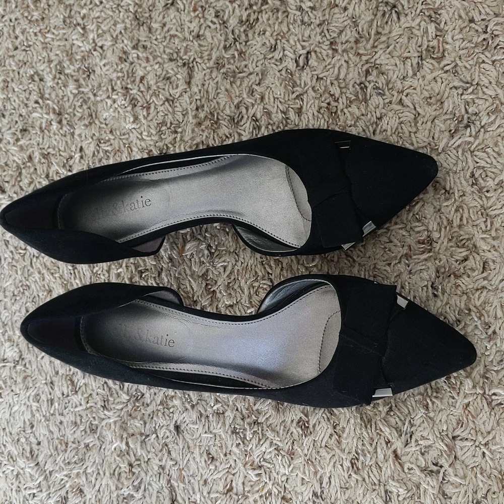 Kelly and Katie black heels